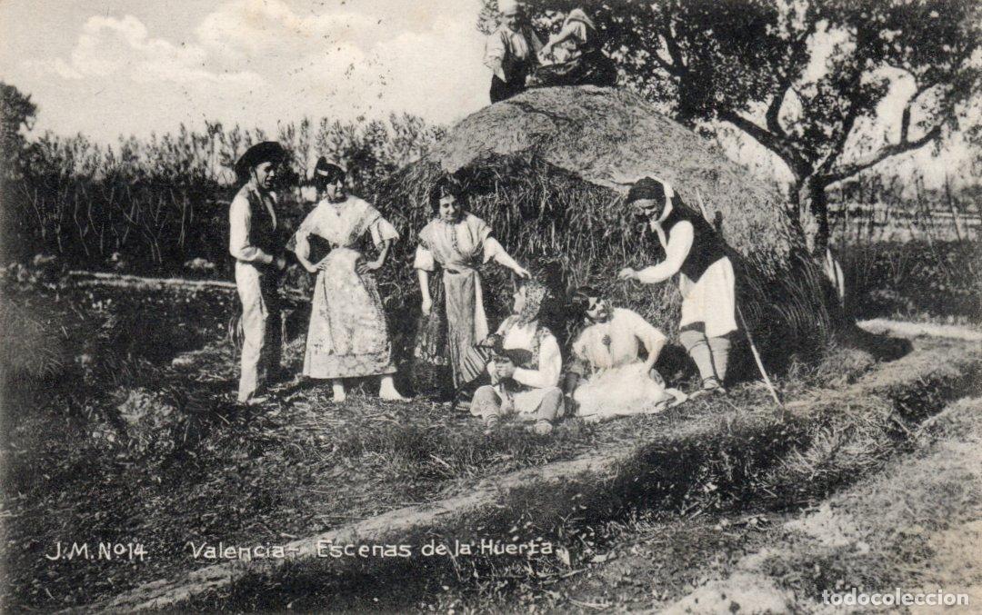 Cartoline: BONITA POSTAL - VALENCIA - ESCENAS DE LA HUERTA - J.M. N&ordm;. 14