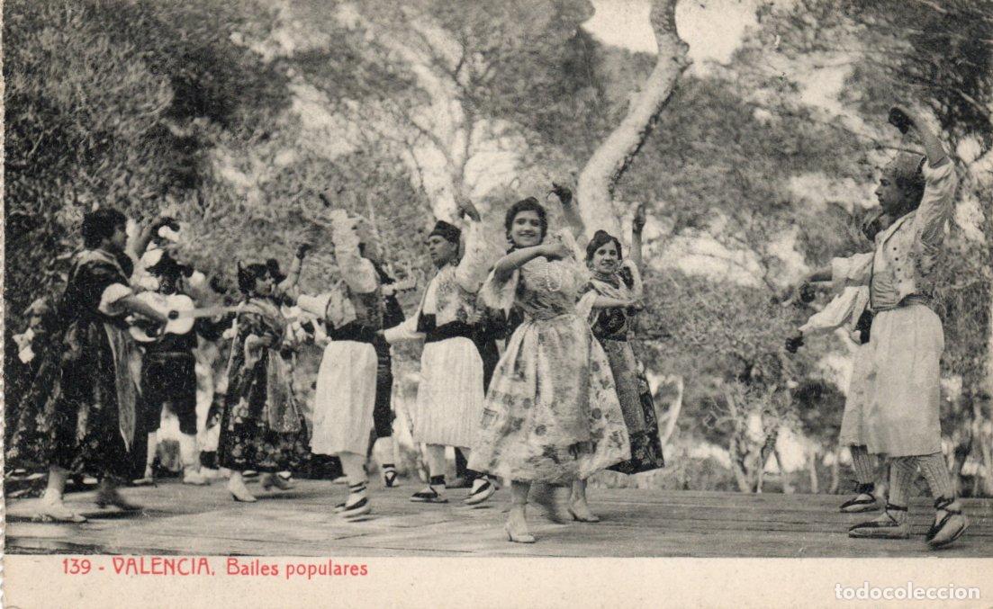 Postkarten: PRECIOSA POSTAL - VALENCIA - BAILES POPULARES - FOTOTIPIA THOMAS