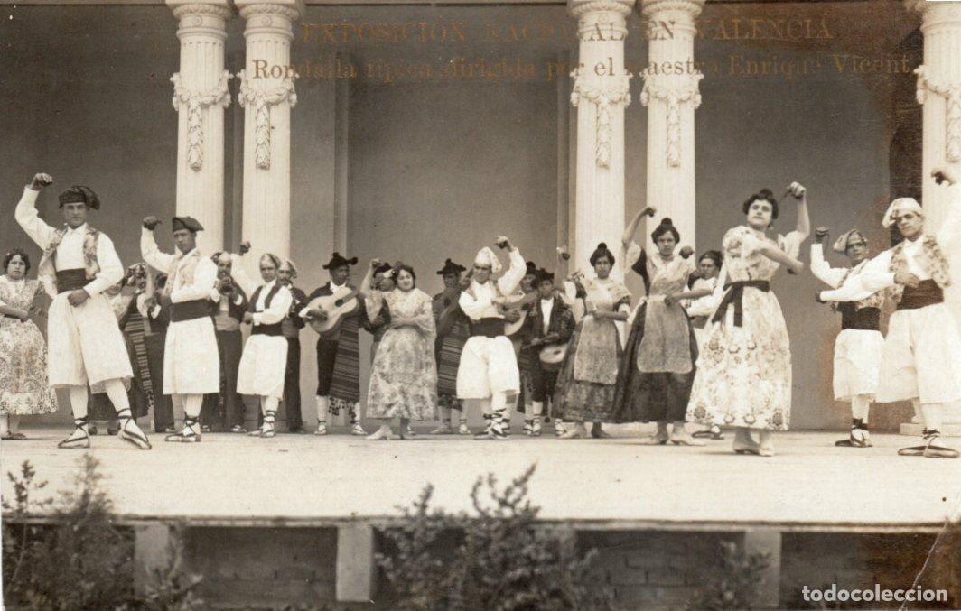 Postkarten: POSTAL EXPOSICION NACIONAL EN VALENCIA - RONDALLA TIPICA DIRIGIDA POR EL MAESTRO ENRIQUE VICENT