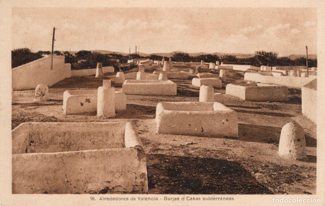 Postcards: BONITA POSTAL - ALREDEDORES DE VALENCIA - BURJAS O CASAS SUBTERRANEAS - L.ROISIN