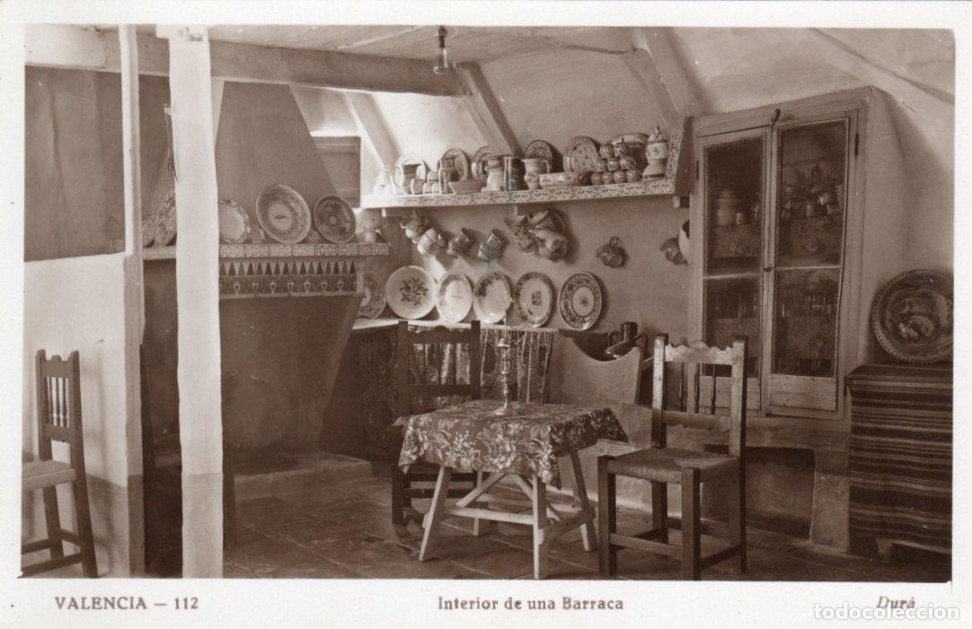 Cartes Postales: BONITA POSTAL - VALENCIA - INTERIOR DE UNA BARRACA - DURA