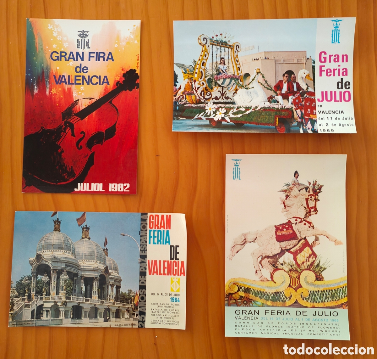 Postais: :::: L11 - LOTE DE CUATRO POSTALES FERIA DE VALENCIA