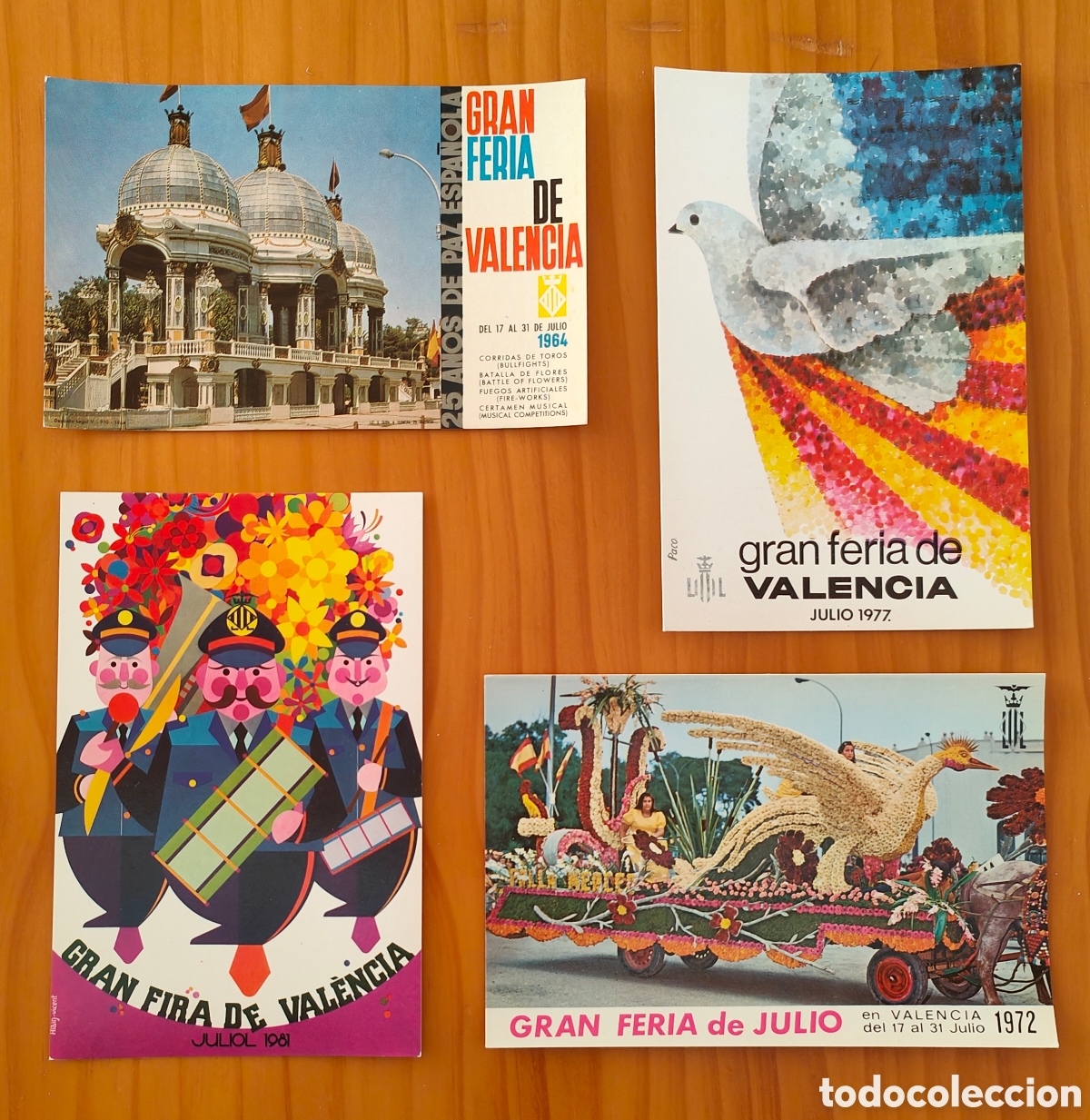 Postais: :::: L12 - LOTE DE CUATRO POSTALES FERIA DE VALENCIA