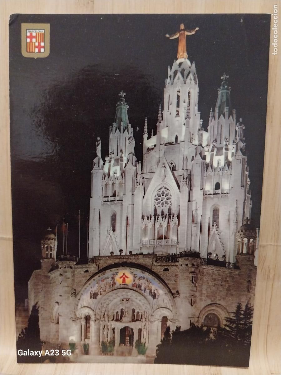 Cartes Postales: TIBIDABO TEMPLO SAGRADO CORAZON ED FISA 410 SC ORIGINAL