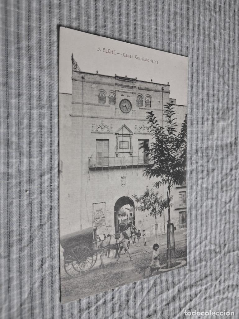 Postais: Postal antigua Elche. Casas Consistoriales