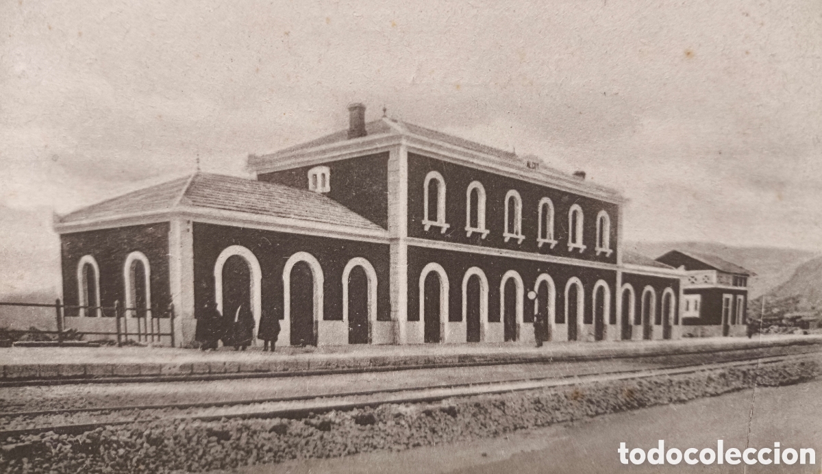 Postales: ALCOI FERROCARRIL ESTACI&Oacute; DEL NORD POSTAL FOTOTIPIA ALCOY ALACANT C. 1905