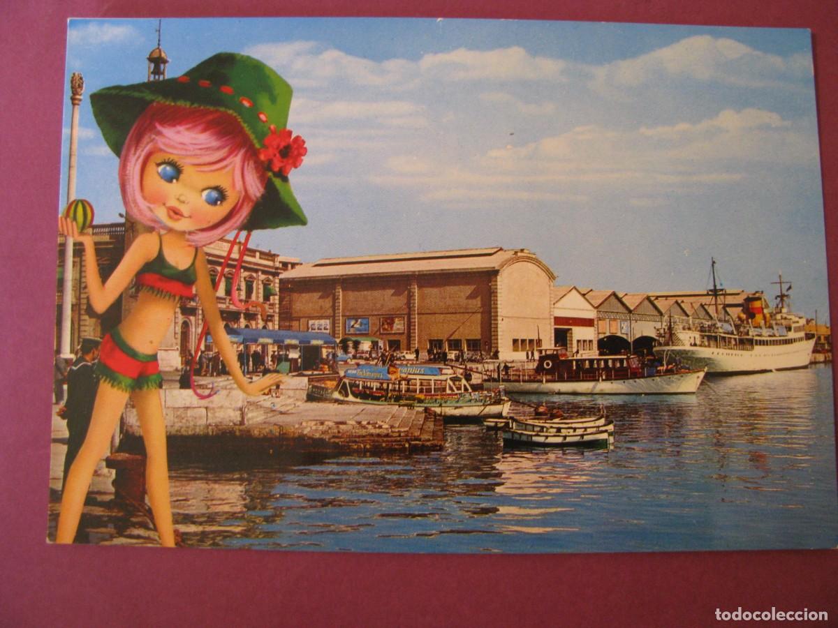 Postcards: POSTAL DE VALENCIA. DETALLE DEL PUERTO. GARCIA GARRABELLA. ESCRITA