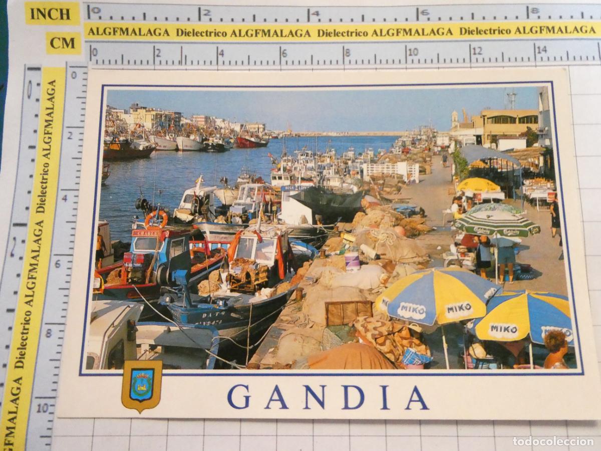 Postcards: POSTAL DE VALENCIA. A&Ntilde;O 1991. GAND&Iacute;A PUERTO SOMBRILLAS HELADOS MIKO 361 ESCUDO ORO. 2626