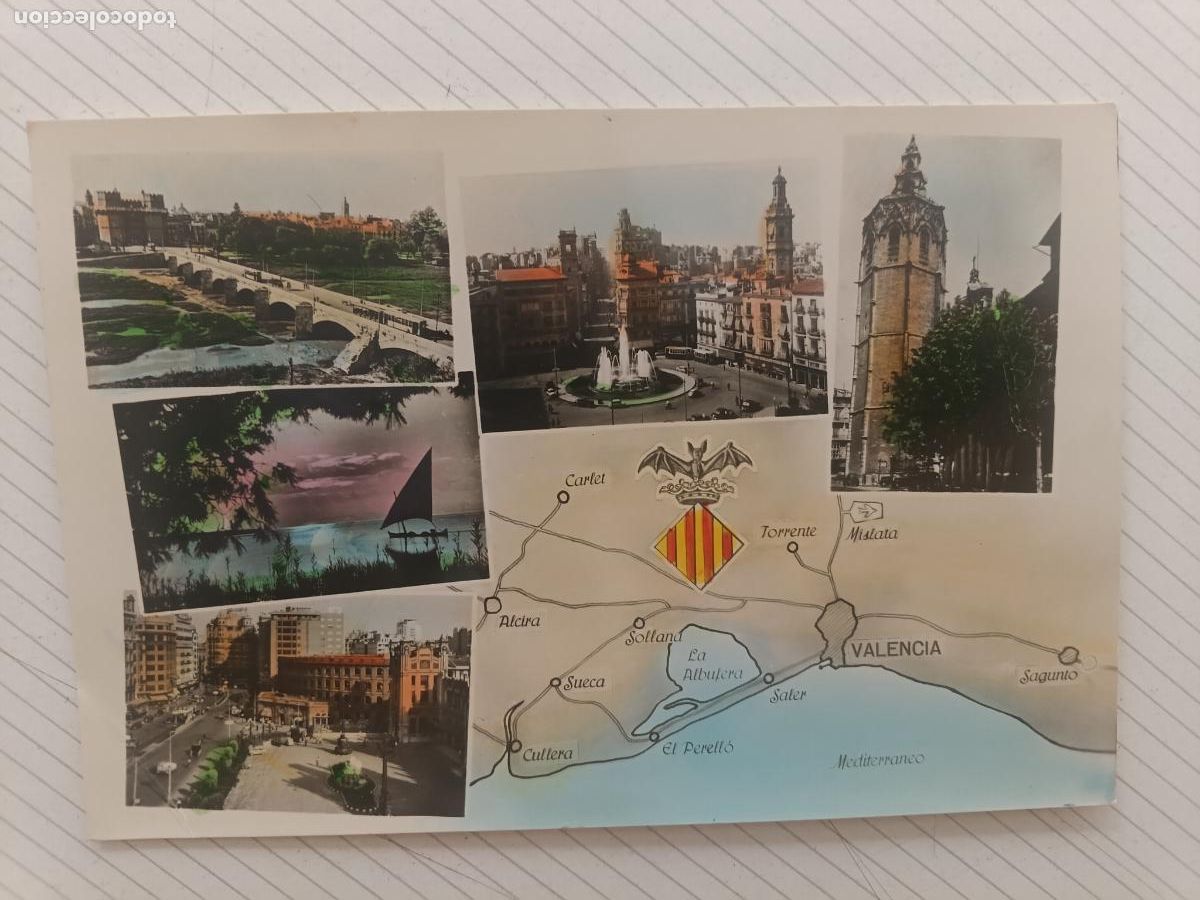 Postales: Valencia, postal de &eacute;poca, escrita - Foto 1