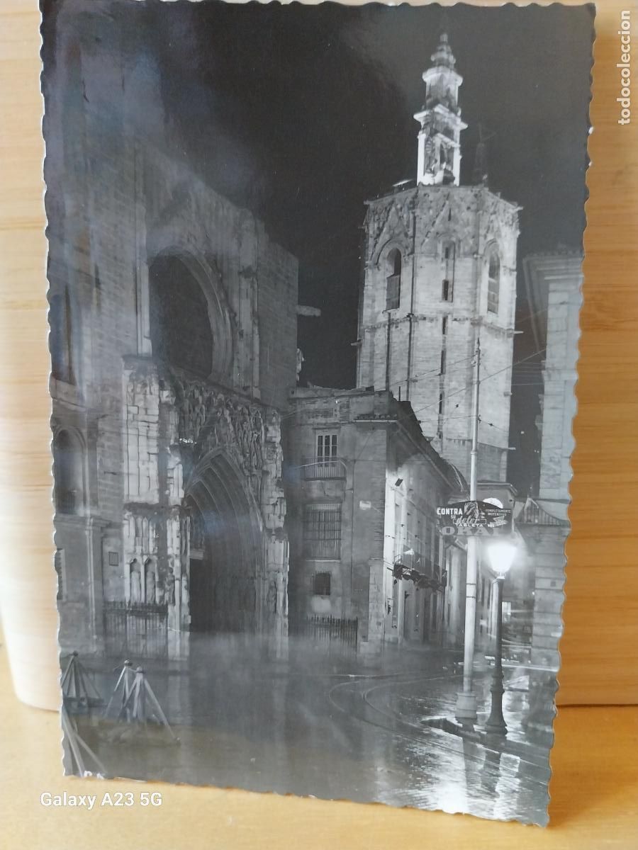 Postcards: CATEDRAL Y TORRE MIGUELETE VALENCIA ED GARRABELLA 12 CIRCULADA A&Ntilde;O 1956 ORIGINAL