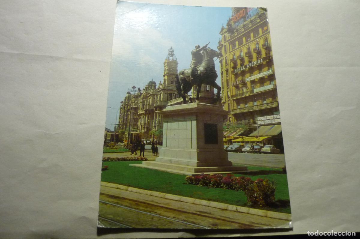 Postcards: postal valencia pl caudillo monumento franco circulada