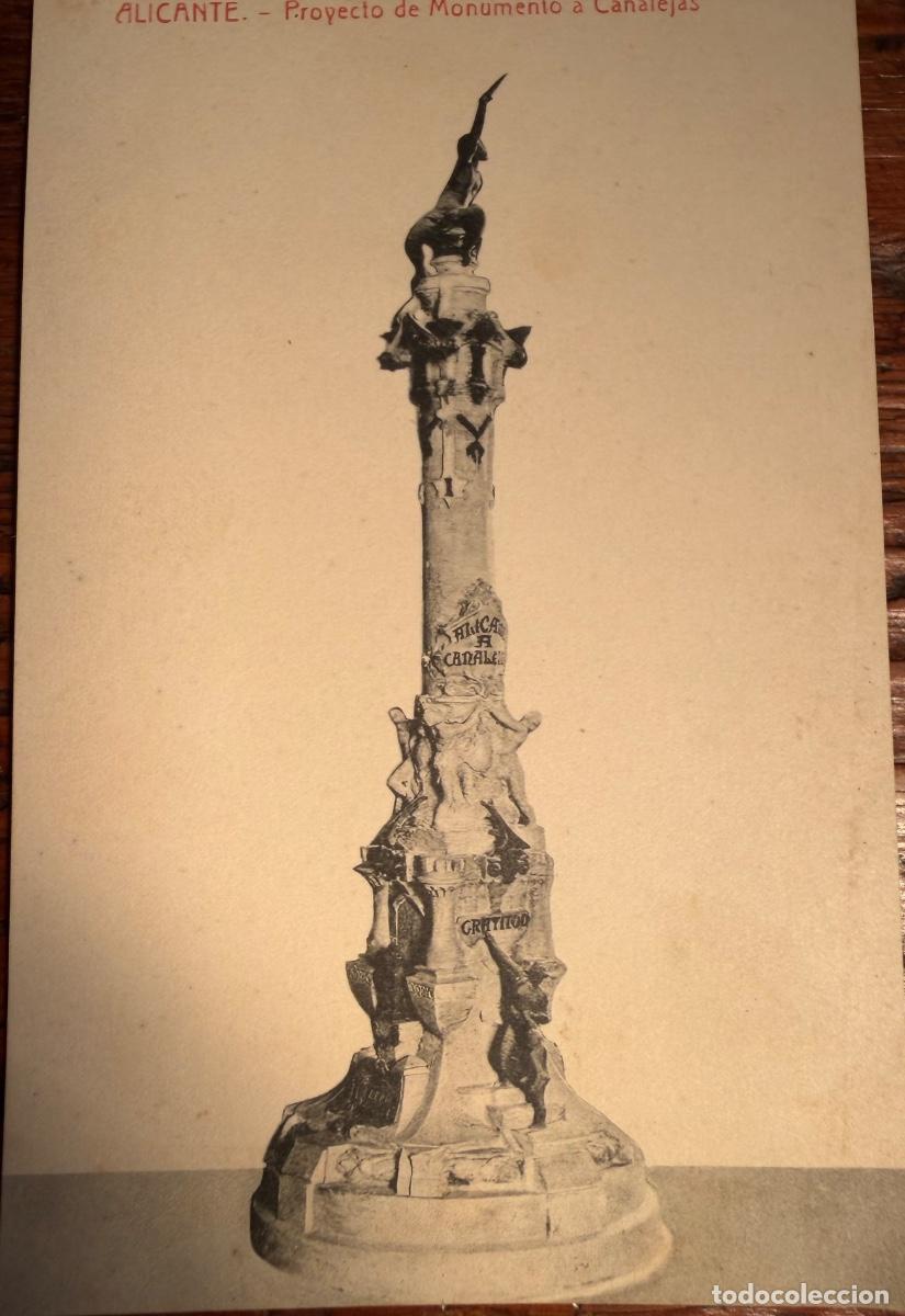 Postkarten: POSTAL ALICANTE PROYECTO MONUMENTO CANALEJAS