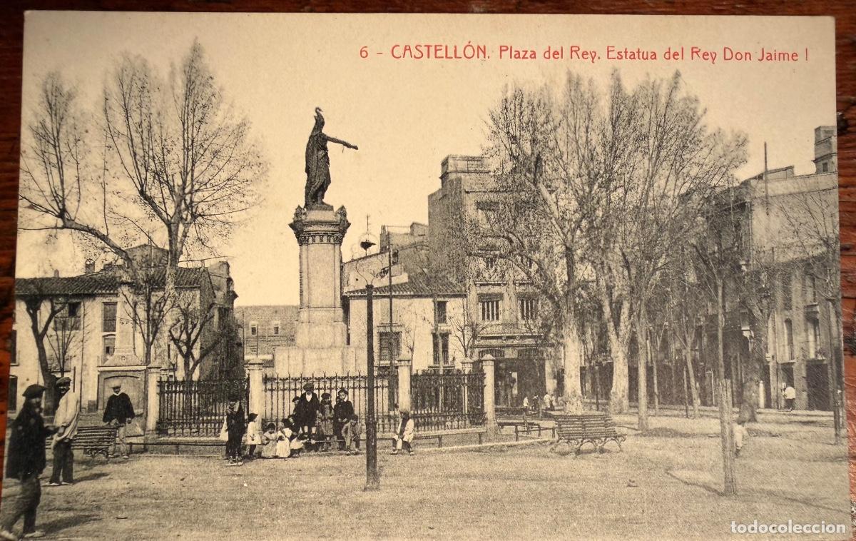 Postkarten: POSTAL CASTELL&Oacute;N PLAZA DEL REY, ESTATUA DEL REY DON JAIME I