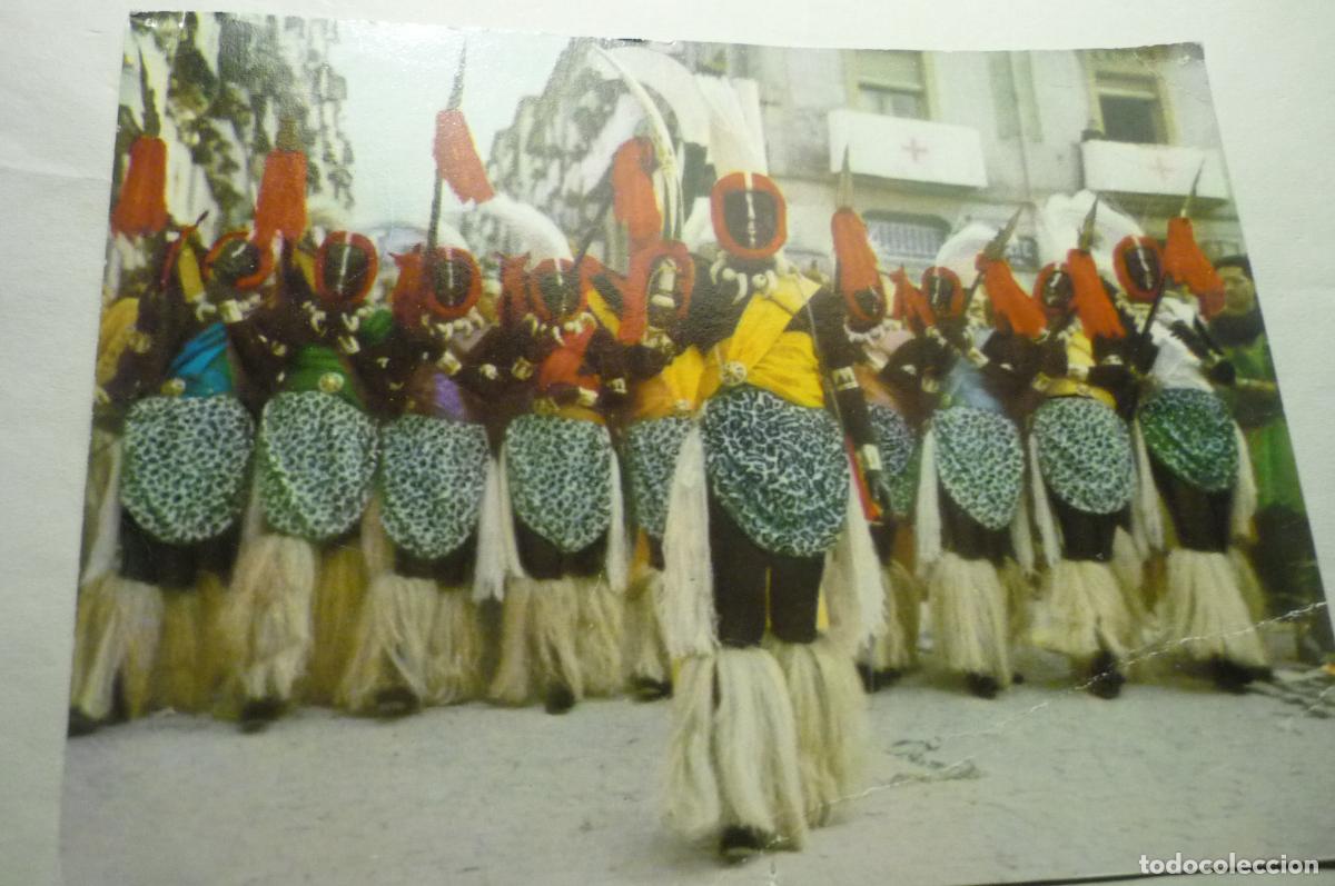 Postales: postal alcoy fiestas moros y cristianos a&ntilde;os 6o escrita cm