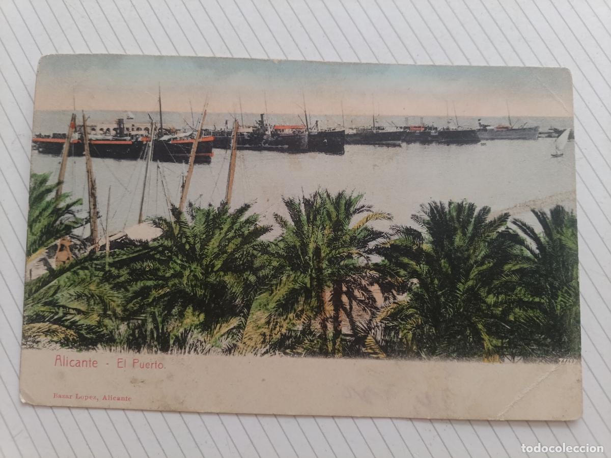 Postales: Alicante, dorso sin dividir