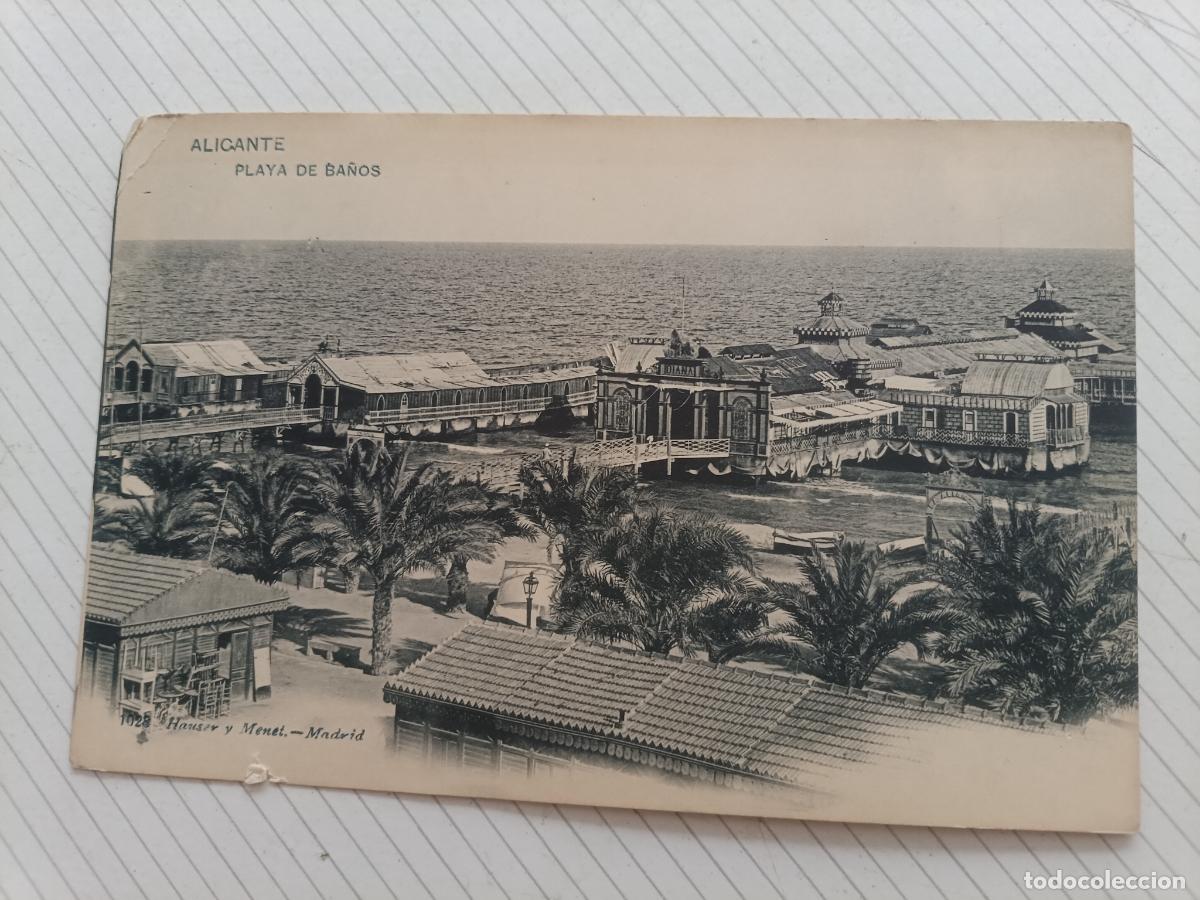 Postales: Alicante, dorso sin dividir. Hauser y Menet. Agua de Borines