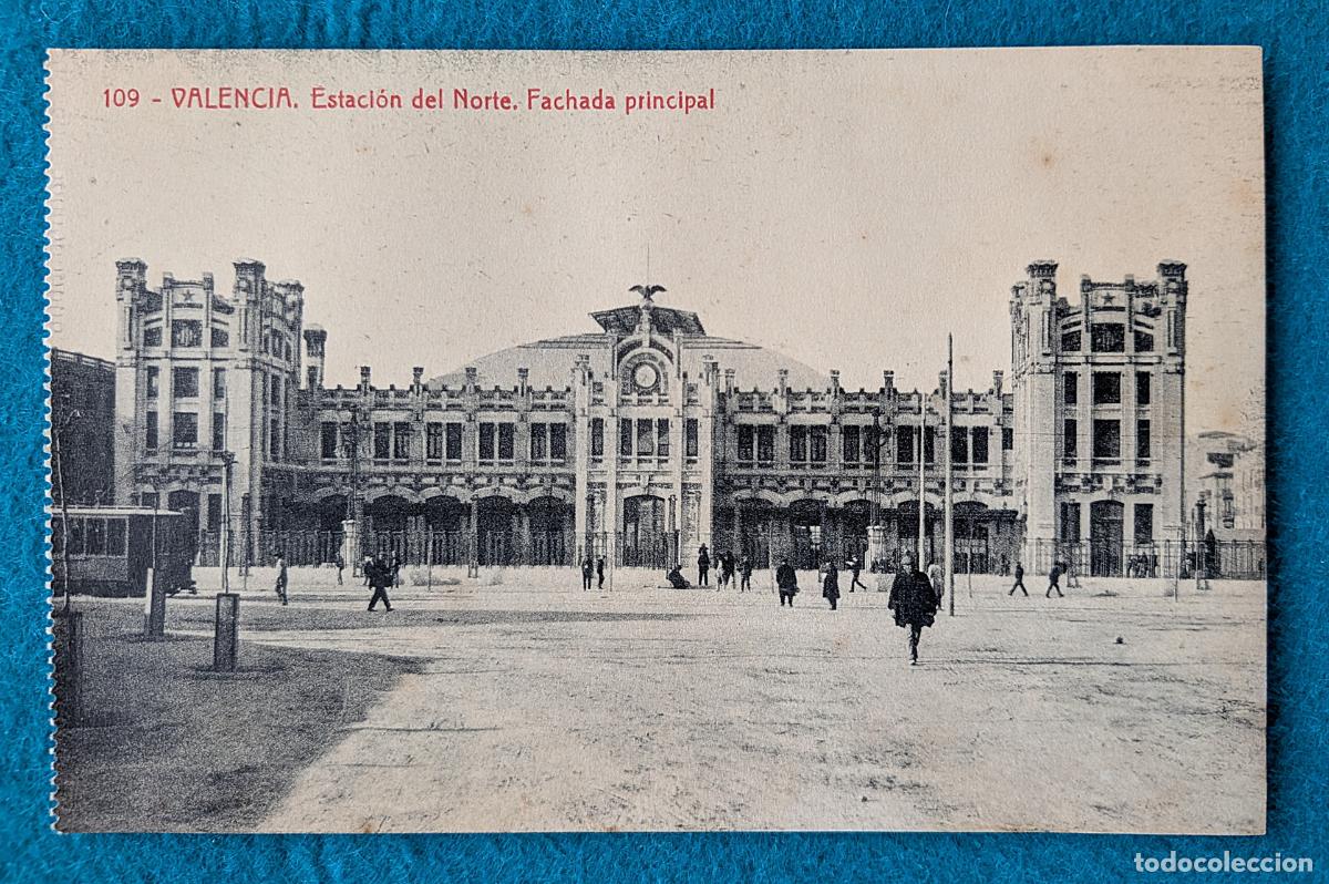 Cartoline: RW POSTAL VALENCIA ESTACION DEL NORTE FACHADA PRINCIPAL P1862