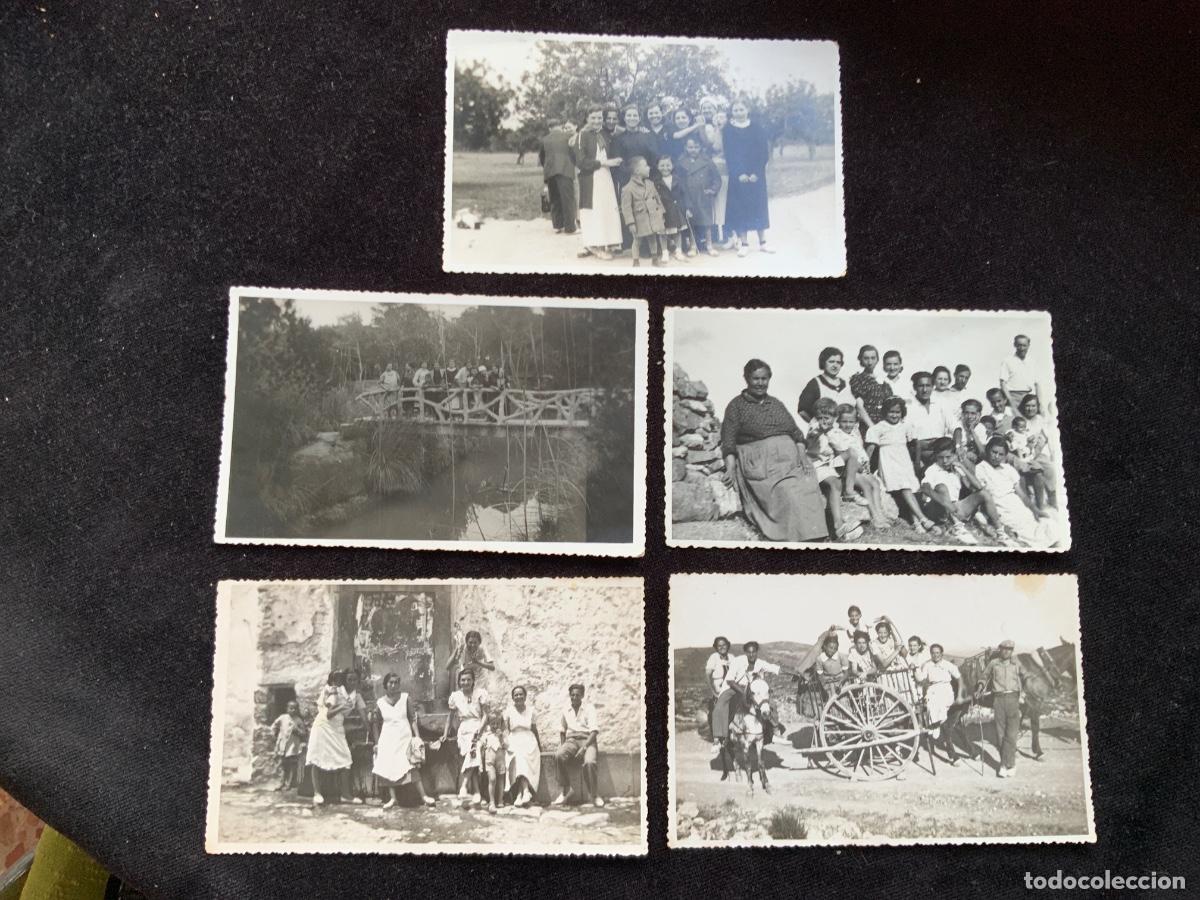 Postales: Lote de 5 fotografias y postales de Alcublas y Ca&ntilde;ada, Valencia, 1936-1937