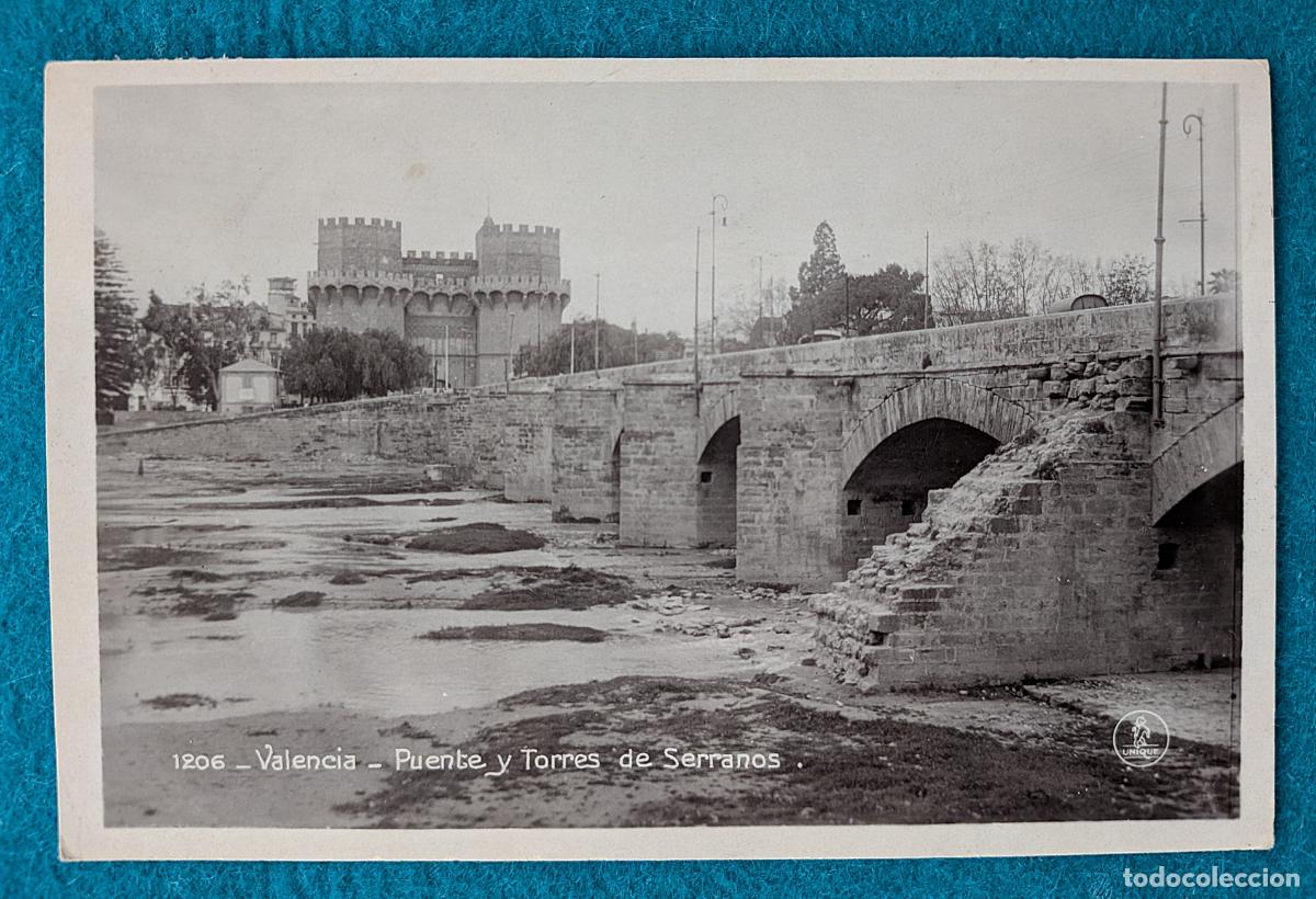Postales: RW POSTAL VALENCIA PUENTE Y TORRES DE SERRANOS P1871