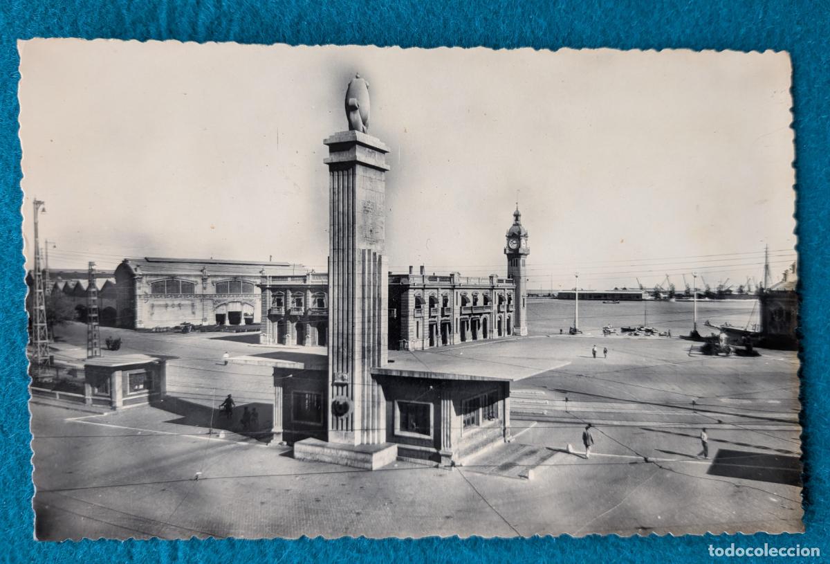 Postales: RW POSTAL VALENCIA PUERTO MONUMENTO P1875