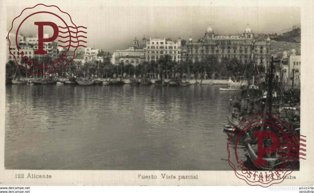Postales: ALICANTE. PUERTO VISTA PARCIAL