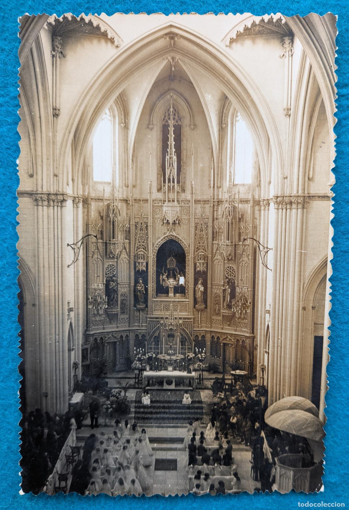 Postales: RW POSTAL BENISA ALICANTE INTERIOR DE LA CATEDRAL DE LA MARINA P1940
