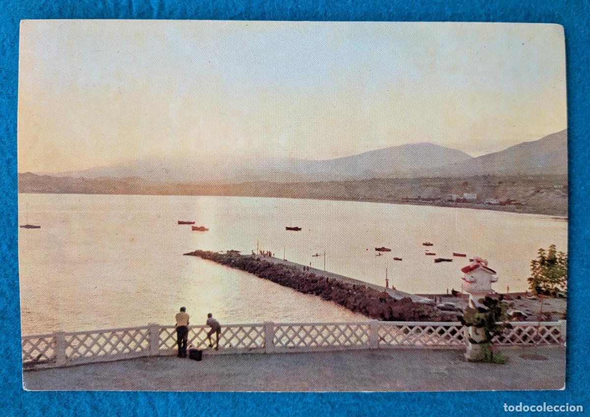Postales: RW POSTAL BENIDORM ALICANTE PUERTO PESQUERO PUESTA DE SOL P1957