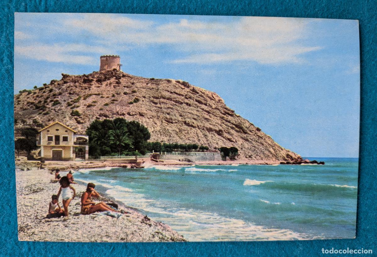 Postales: RW POSTAL VILLAJOYOSA ALICANTE PLAYA DEL PARAISO AL FONDO LA MALLAETA P1967