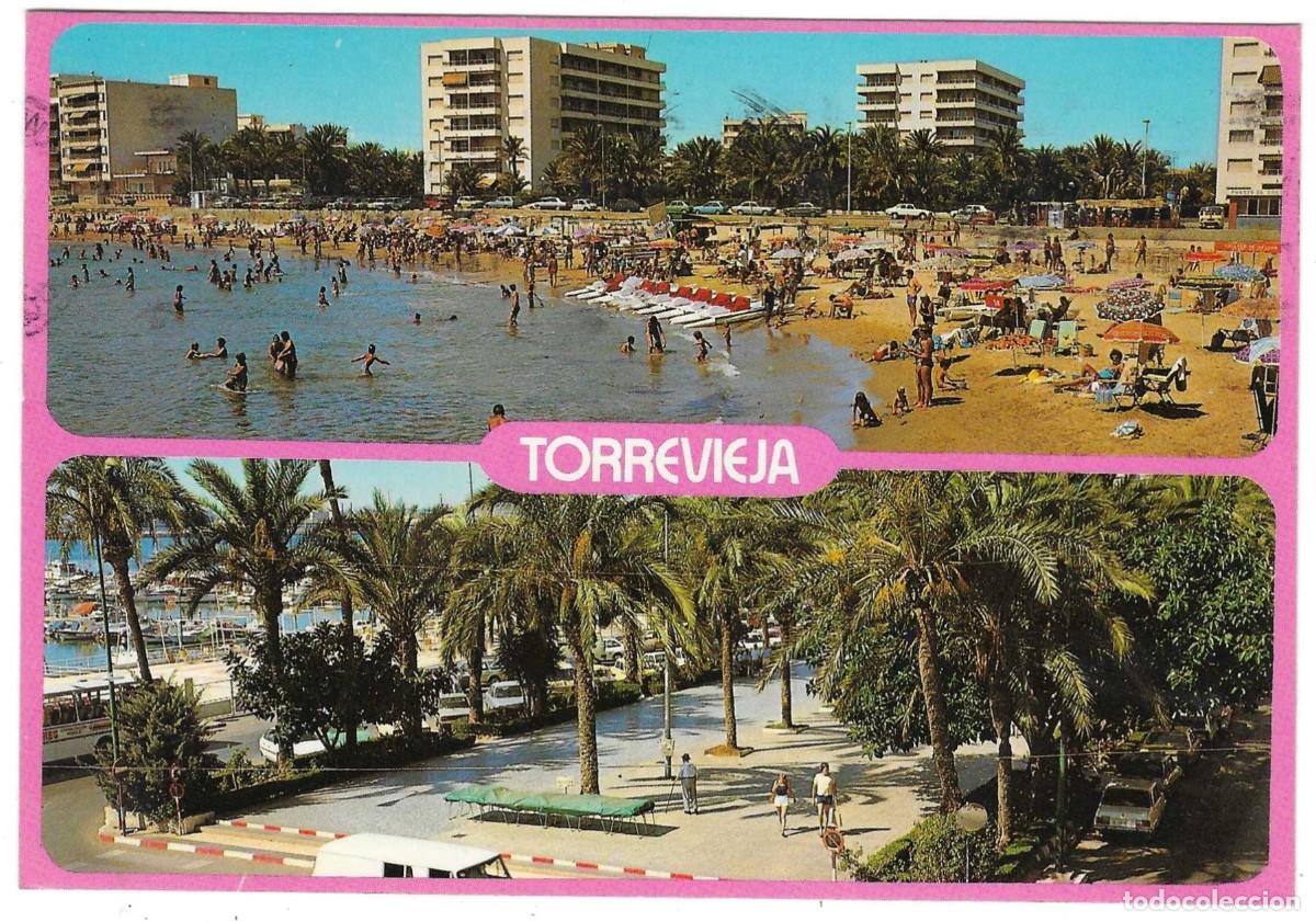 Postales: Postal Torrevieja. Alicante. Playa de los Locos y Paseo Vista Alegre. ref. 7-alicante65