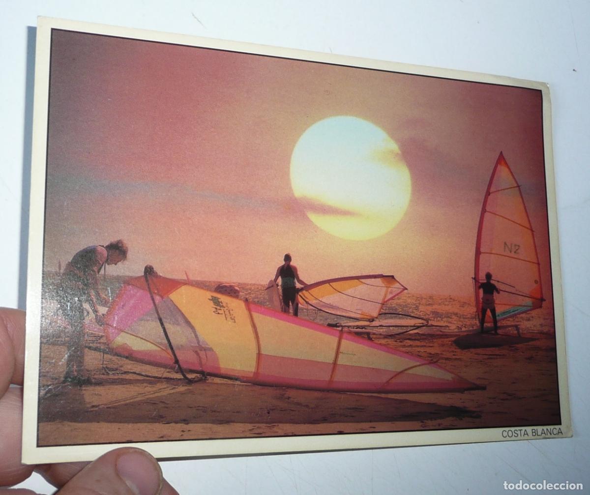 Postales: Postal Costa Blanca Alicante. Windsurfing (Murillo y Prado AG-28). Sin circular.