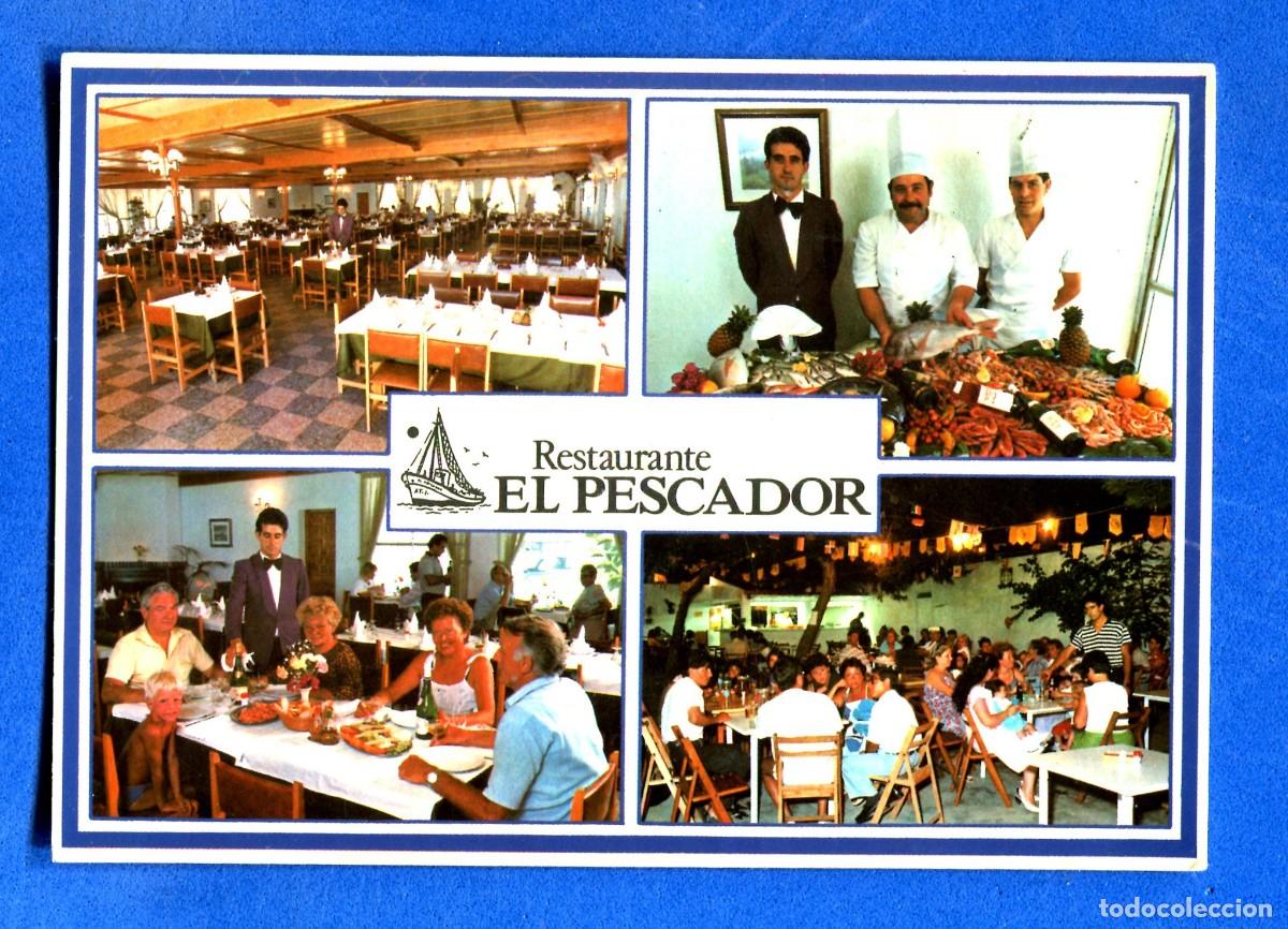 Postales: POSTAL ESCRITA PERO NO CIRCULADA RESTAURANTE EL PESCADOR TORREVIEJA ALICANTE EDITA ESTUDIO