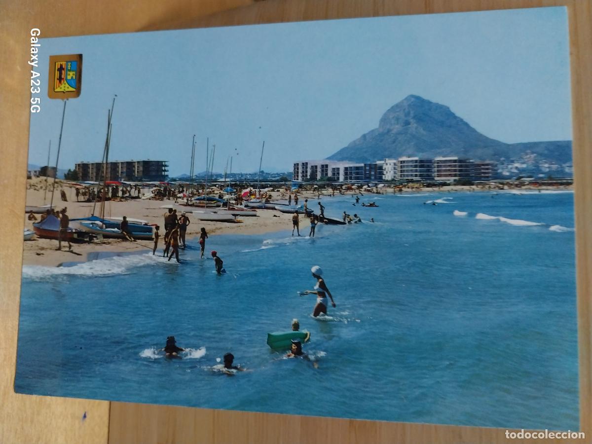 Postales: JAVEA PLAYA ARENAL ED FISA 18 A&Ntilde;O 1979 ANIMADA BARCAS