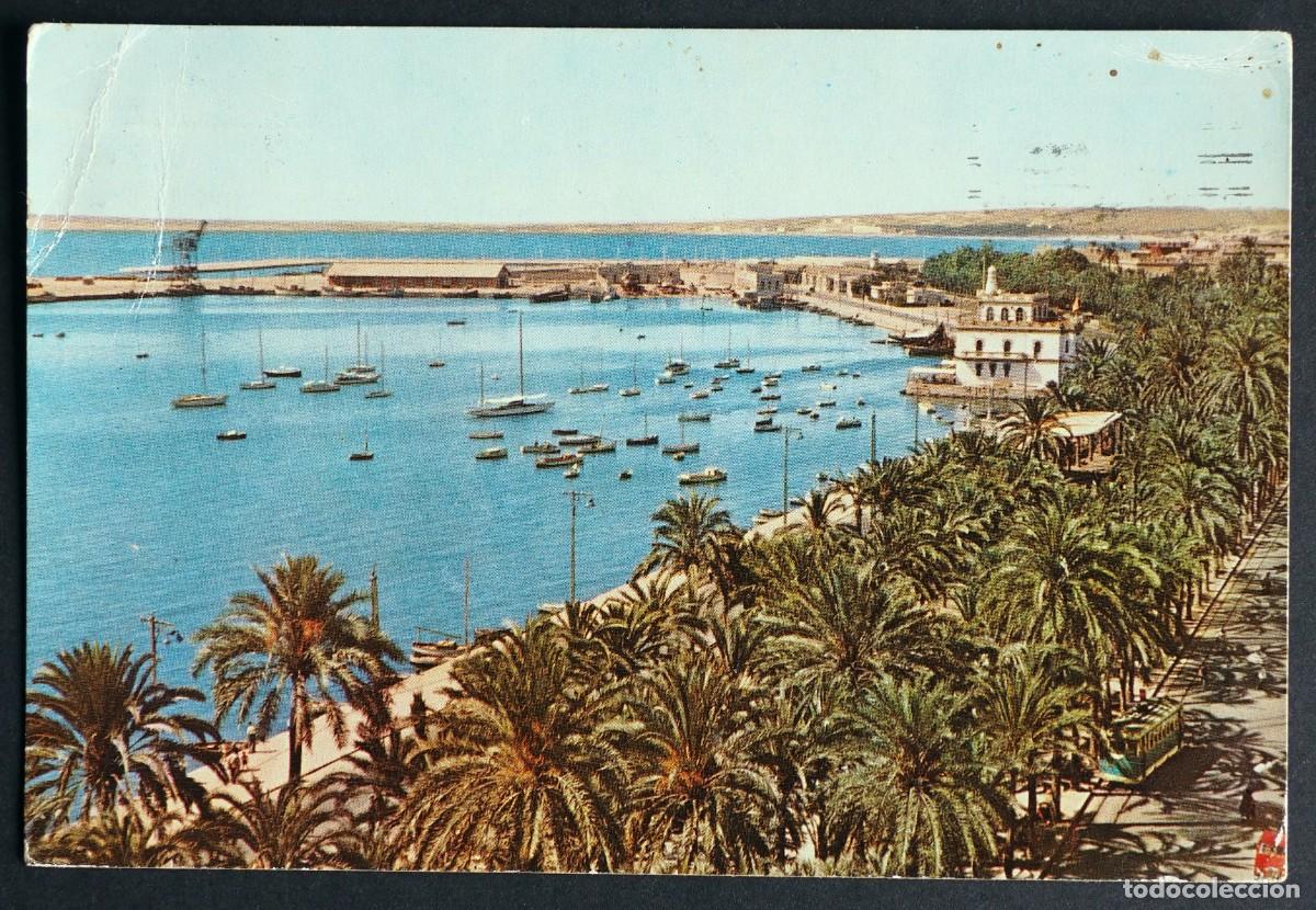 Postales: POSTAL DE ALICANTE: PUERTO Y EXPLANADA