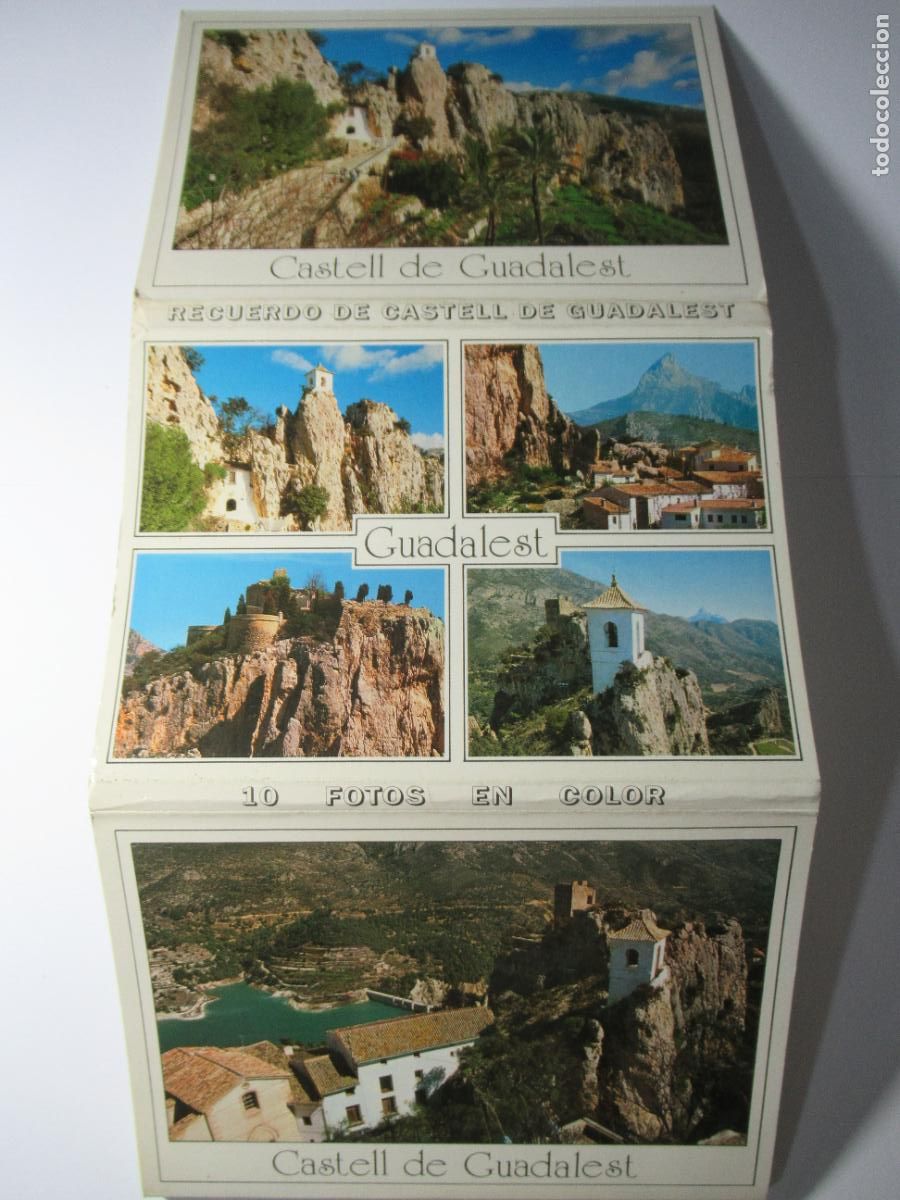 Postales: Bloc Castell de Guadalest (Alicante) - 10 postales en acorde&oacute;n
