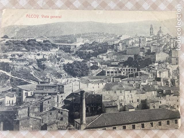 Postales: Alcoy. Vista general. Papeleria La Antigua. Fototipia Thomas. Postal sin circular