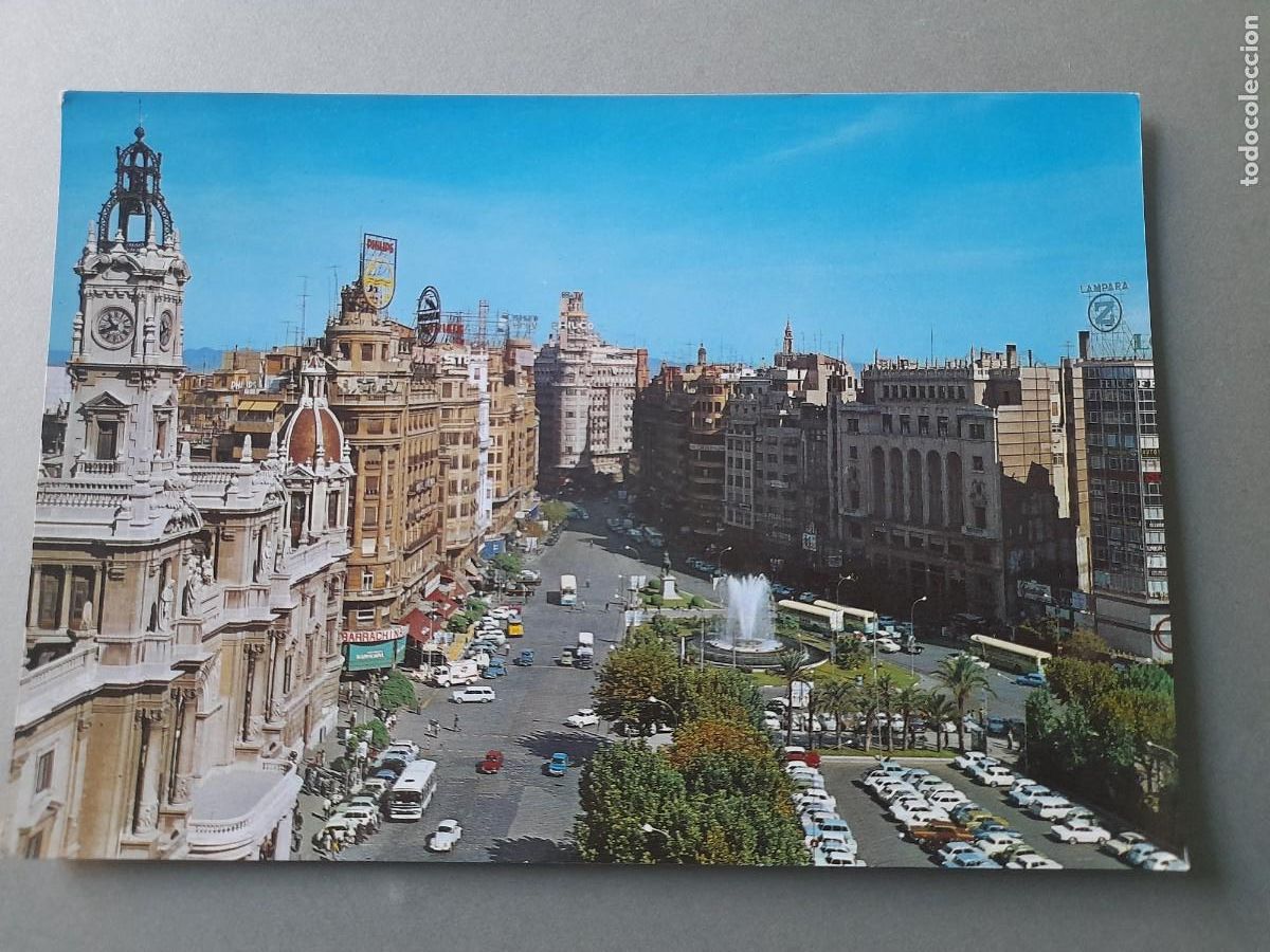 Postales: Postal valencia -19, n&deg;415- plaza del caudillo, zerkowitz escrita 1970