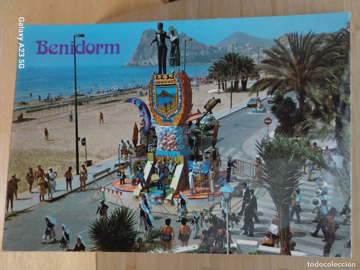 Postales: BENIDORM LA CALA HOGUERAS DE SAN JUAN ED HNOS GALIANA 165 CIRCULADA A&Ntilde;OS 70 80