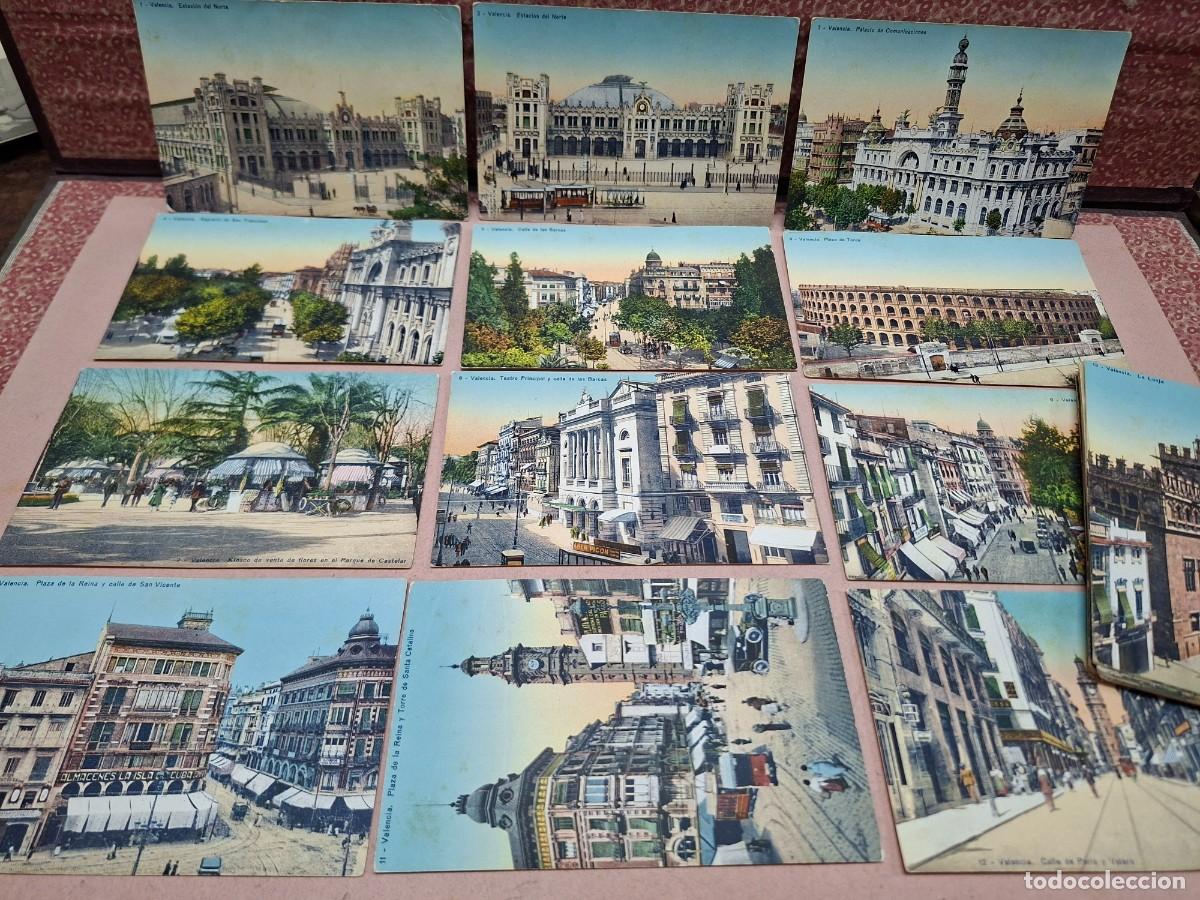 Postales: LOTE COLECCION POSTALES ANTIGUAS DE VALENCIA JDP COMPLETA