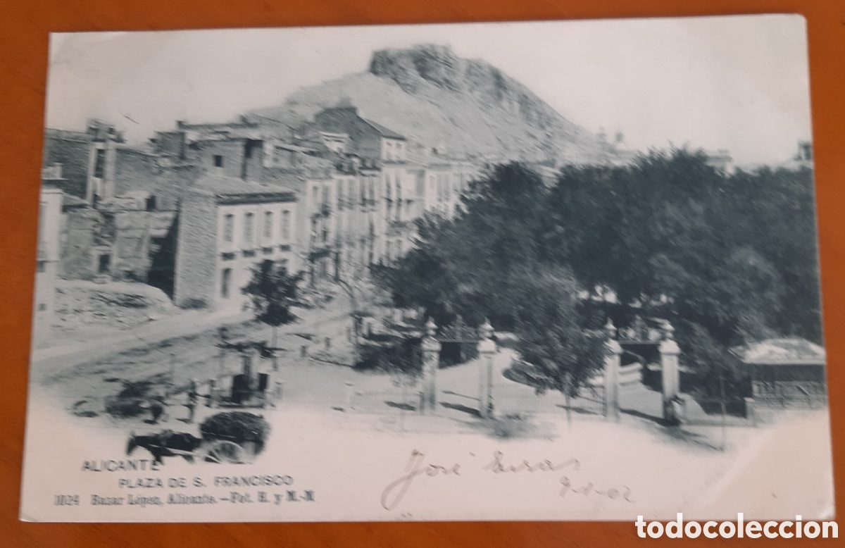 Postales: Postal Alicante. Plaza de San Francisco. Escrita y circulada. R19A