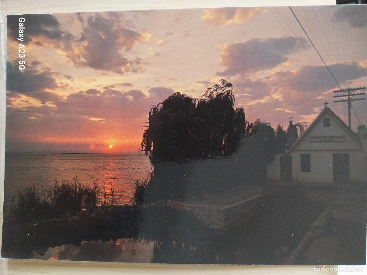 Postales: VALENCIA ALBUFERA PUESTA SOL ED DURA VELASCO 719 CIRCULADA A&Ntilde;O 1981