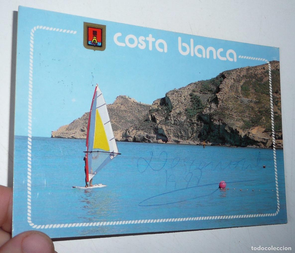Postales: Postal Costa Blanca N&ordm; 49 Escudo de Oro. Circulada en 1988.