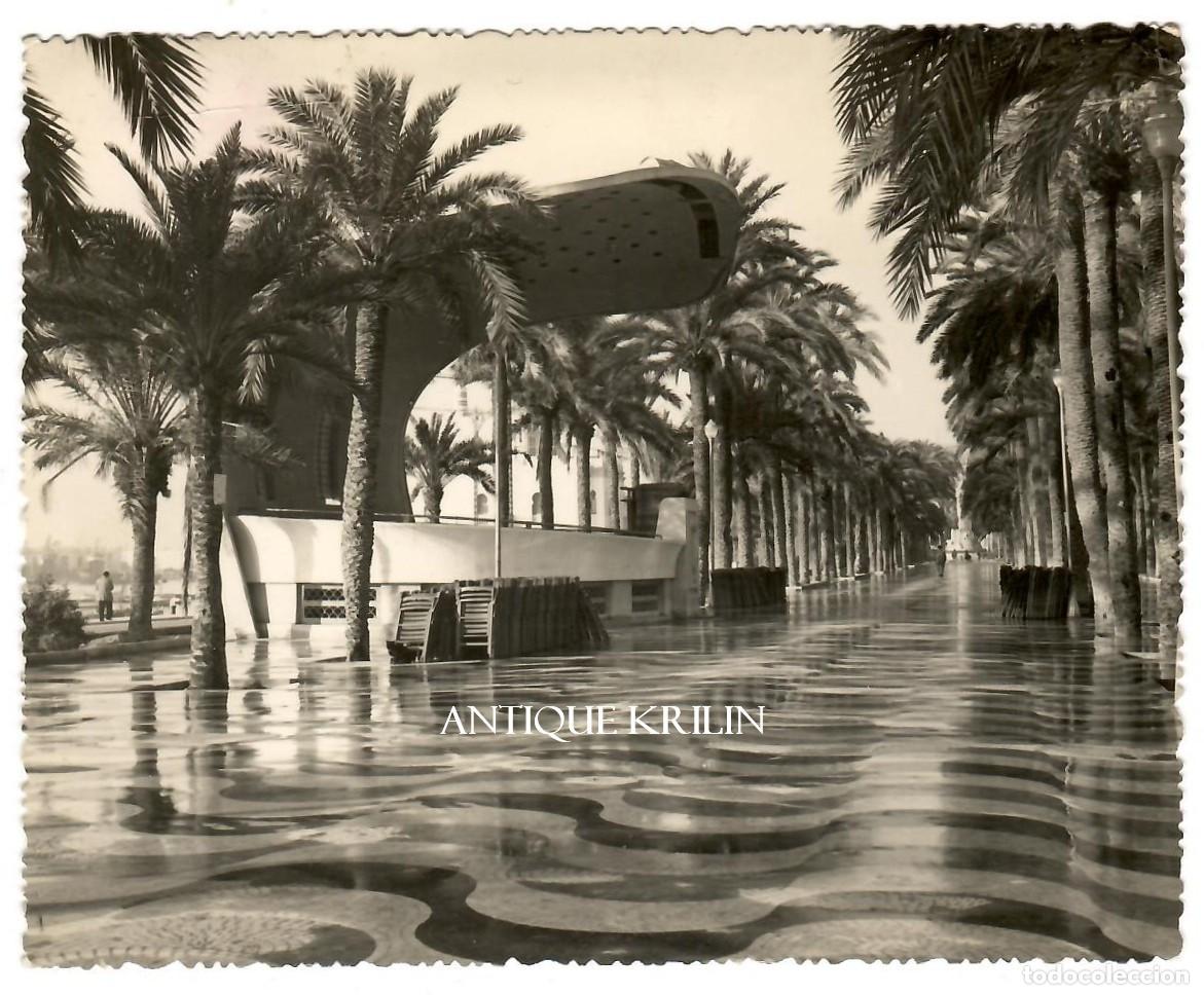 Postales: ALICANTE N&ordm; 789 WXPLANADA DE ESPA&Ntilde;A Y AUDITORIUM / EDI. JUQUEMO / FOTO HUESCA / FRANQUEADA