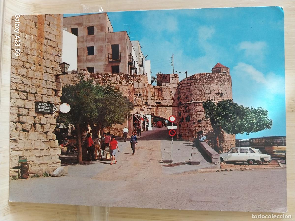 Postales: PE&Ntilde;ISCOLA ENTRADA A POBLACION ED CYP CS 6405 SC ORIGINAL ANIMADA COCHES CLASICOS