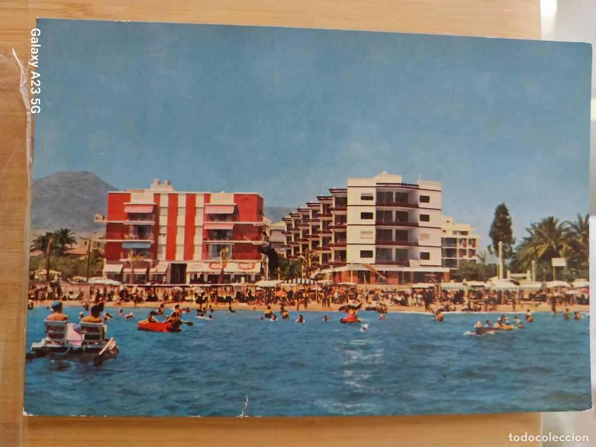 Postales: PLAYA LEVANTE A&Ntilde;O 1965 BENIDORM ED JUQUEMO 231 ESCRITA ANIMADA