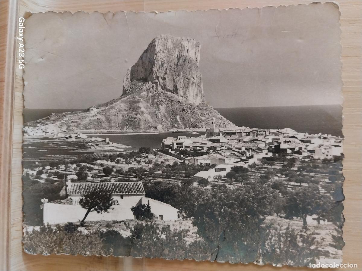 Postales: CALPE PUEBLO PE&Ntilde;ON IFACH A&Ntilde;O 1959 ED FOTO SANCHEZ 235 ESCRTA BN