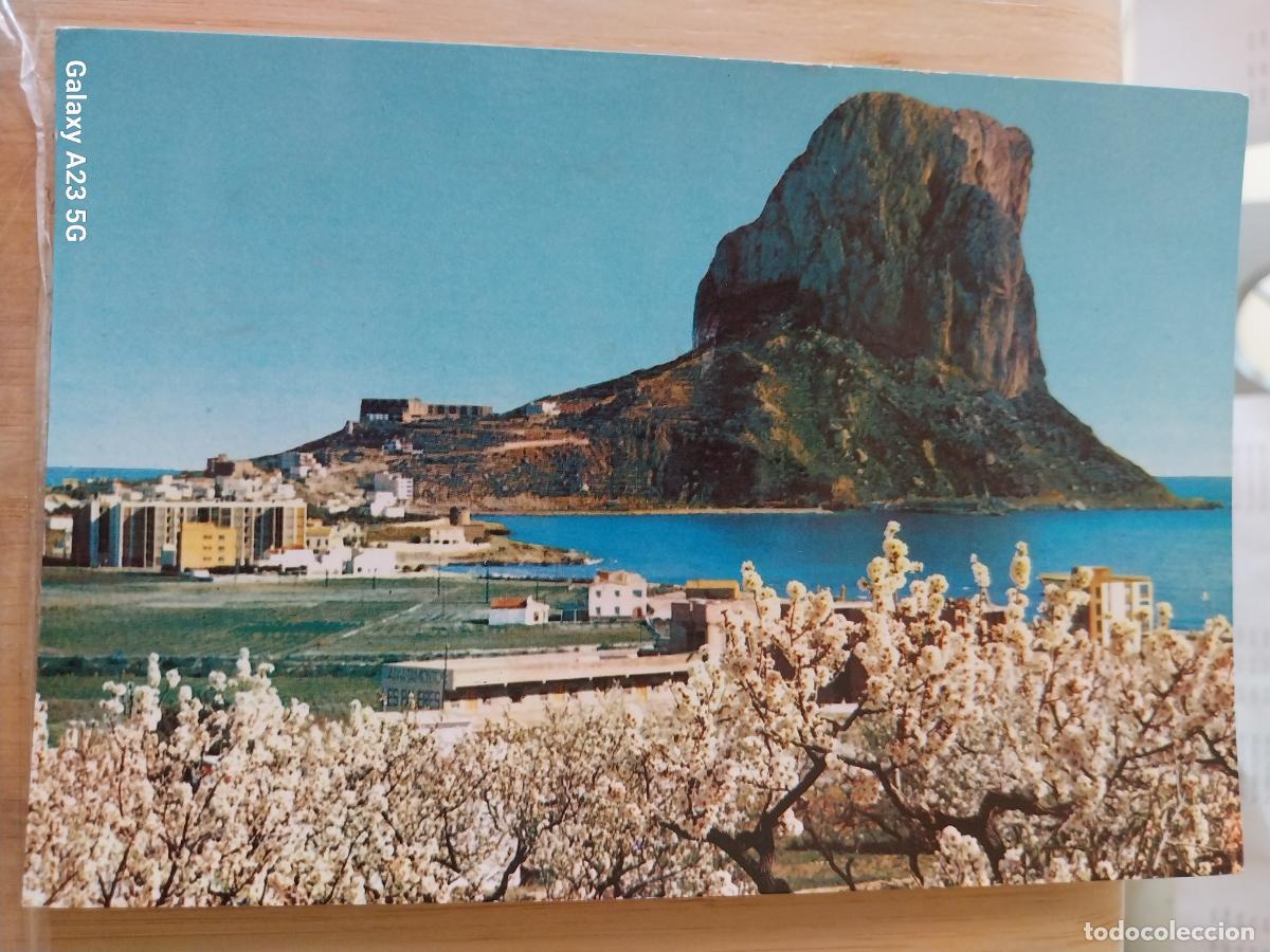 Postales: CALPE PUEBLO PE&Ntilde;ON IFACH A&Ntilde;O 1965 ED HNOS GALIANA 10 ESCRTA BN
