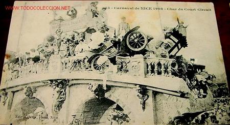 Postales: ANTIGUA POSTAL DEL CARNAVAL DE NIZA  (FRANCIA) EN 1908. - Foto 1