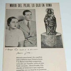 Postales: ANTIGUA POSTAL DE DON JUAN DE BORBON - Y MARIA DE LAS MERCEDES - MONARQUIA - ED. BENIGNO VARELA - NO. Lote 5422197