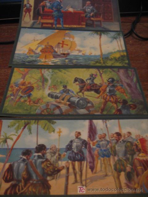 Postales: HERNAN CORTES COLECION DE 10  CROMOS - Foto 1