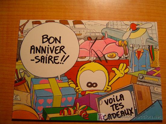 Postales: POSTAL  BON ANNIVER SAIRE ESCRITA - Foto 1